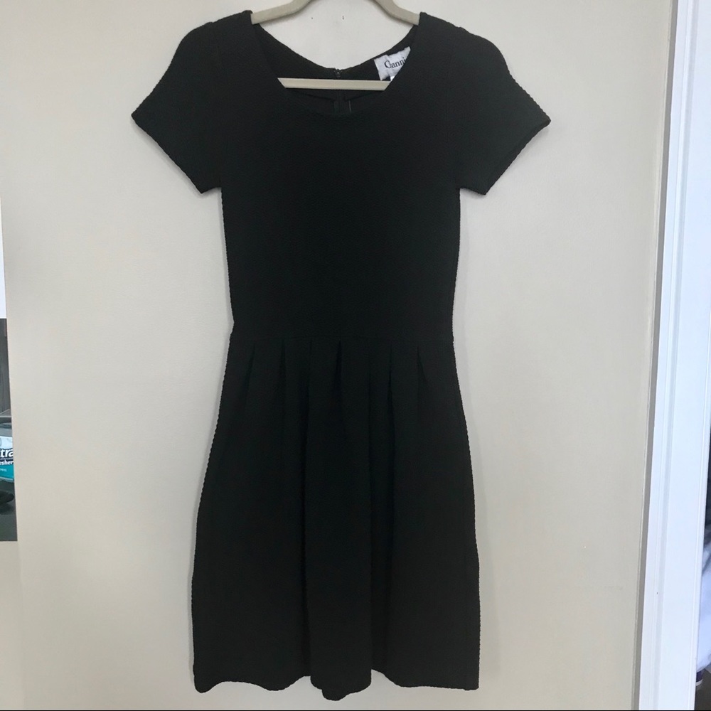 Ganni Short Sleeve Skater Dress - Size XS